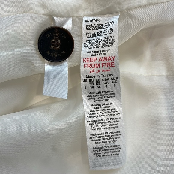 Karen Millen Soft Tailored Double Breasted Sleeveless Tailored Blazer - Picture 5 of 5